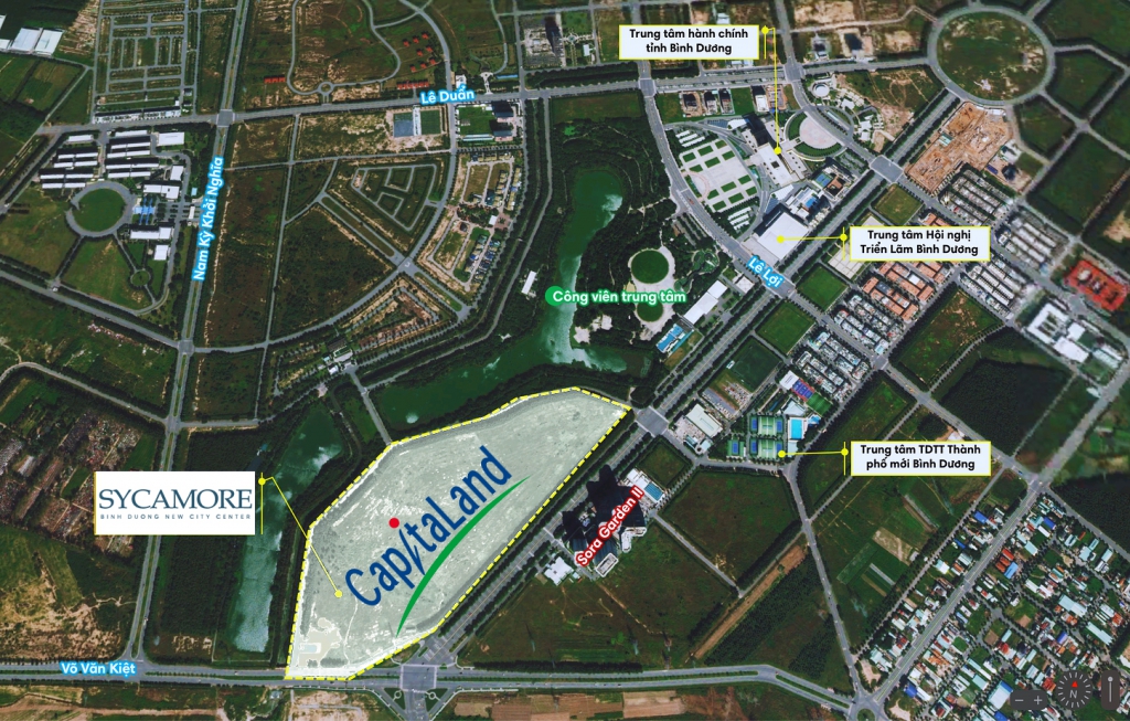 Tiến độ dự án Sycamore Bình Dương T8/2024 4 Vị trí dự án Sycamore CapitaLand | Sycamore contact | Phòng kinh doanh sycamore