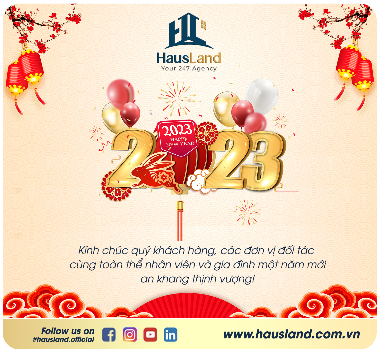 Chúc Mừng Năm Mới Quý Mão 2023 3 HPNY 2