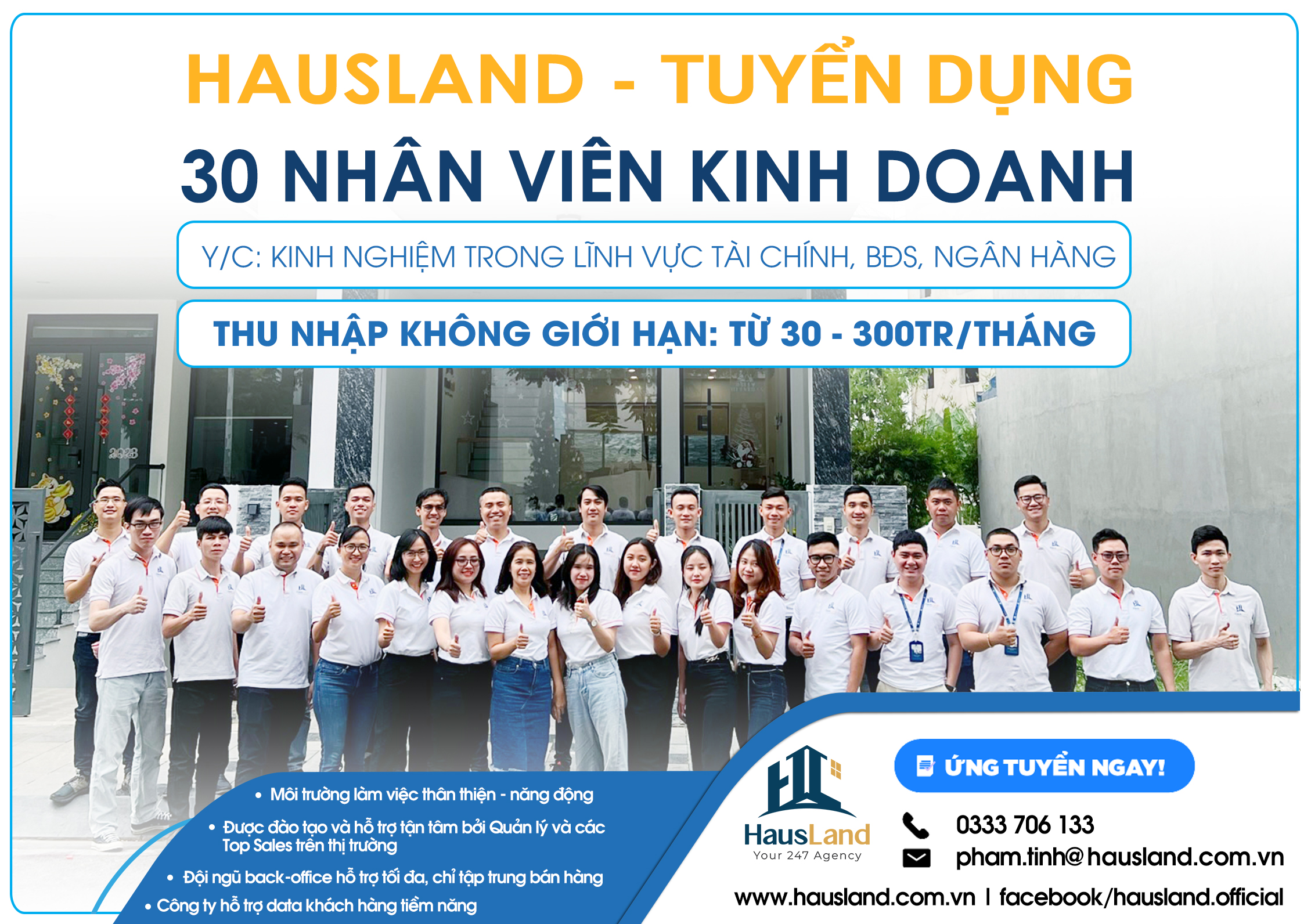 HausLand tuyển dụng nhân viên kinh doanh HausLand tuyen dung V2