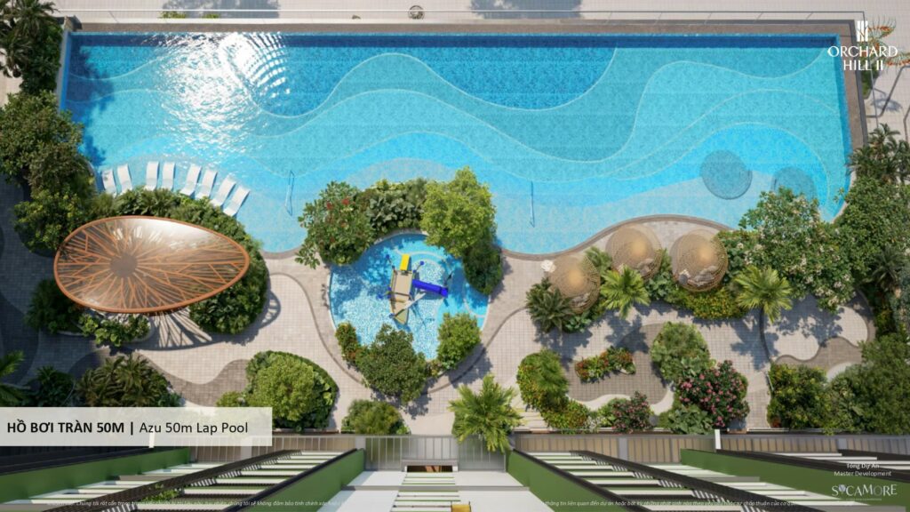 Chính thức mở cửa nhà mẫu Orchard Hill CapitaLand - Tổng dự án Sycamore 9 Ho boi tran bo 50m Tien ich Orchard Hill 1