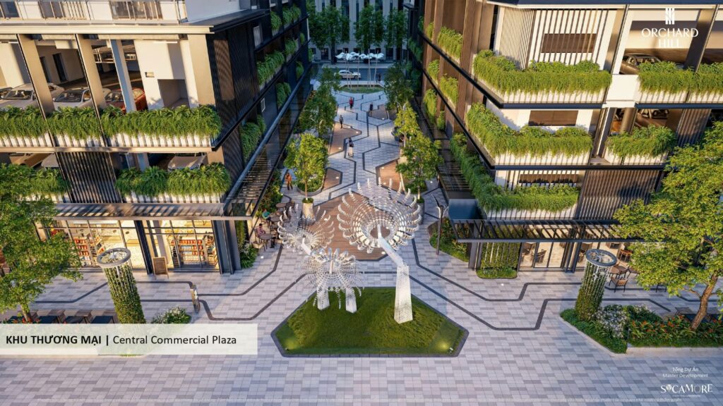Hệ tiện ích đẳng cấp quốc tế, Dự án Orchard Hill @Sycamore 6 Khu thuong mai Du an Orchard Hill