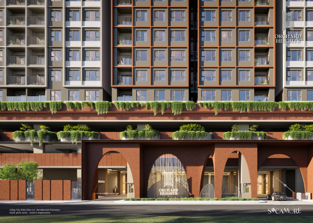 Căn hộ Orchard Heights: Biểu tượng sống đẳng cấp và kênh đầu tư "vàng" đến từ Chủ đầu tư CapitaLand 15 Orchard Heights @ Sycamore Residential Entrance