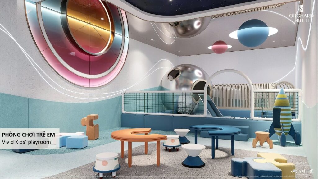 Chính thức mở cửa nhà mẫu Orchard Hill CapitaLand - Tổng dự án Sycamore 23 Phong choi tre em Tien ich Orchard Hill 2