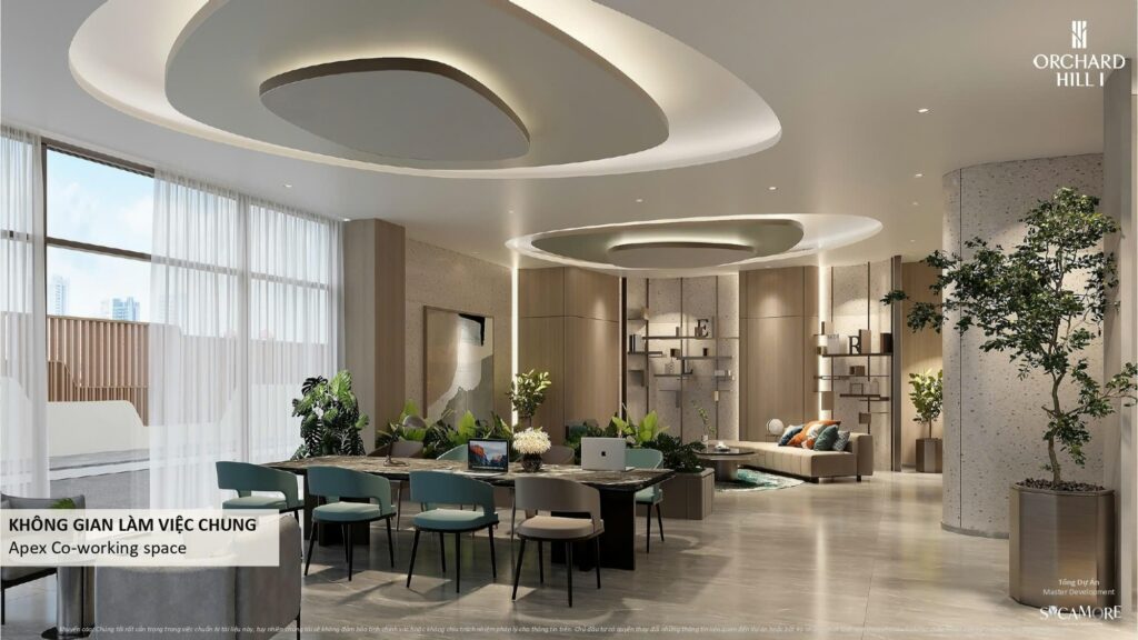 Chính thức mở cửa nhà mẫu Orchard Hill CapitaLand - Tổng dự án Sycamore 14 Phong lam viec chung Tien ich Orchard Hill 1