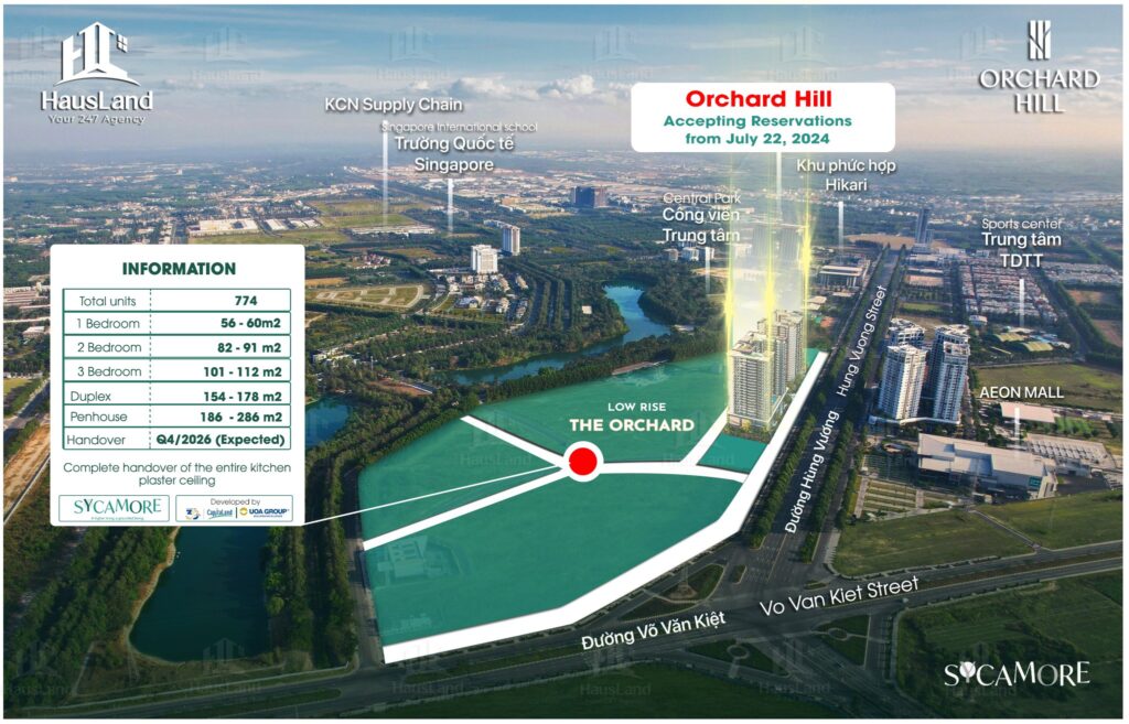 Orchard Hill Sycamore Bình Dương "vươn mình" để xứng tầm 3 Ra mắt Phân khu cao tầng Orchard Hill Sycamore