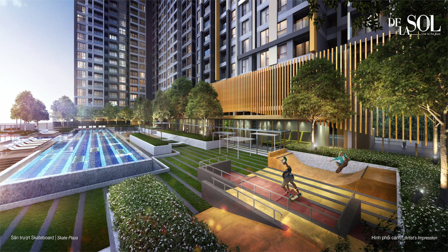 De La Sol chinh phục thế hệ trẻ với không gian sống ngập tràn cảm hứng âm nhạc 5 skate 1536x864 1