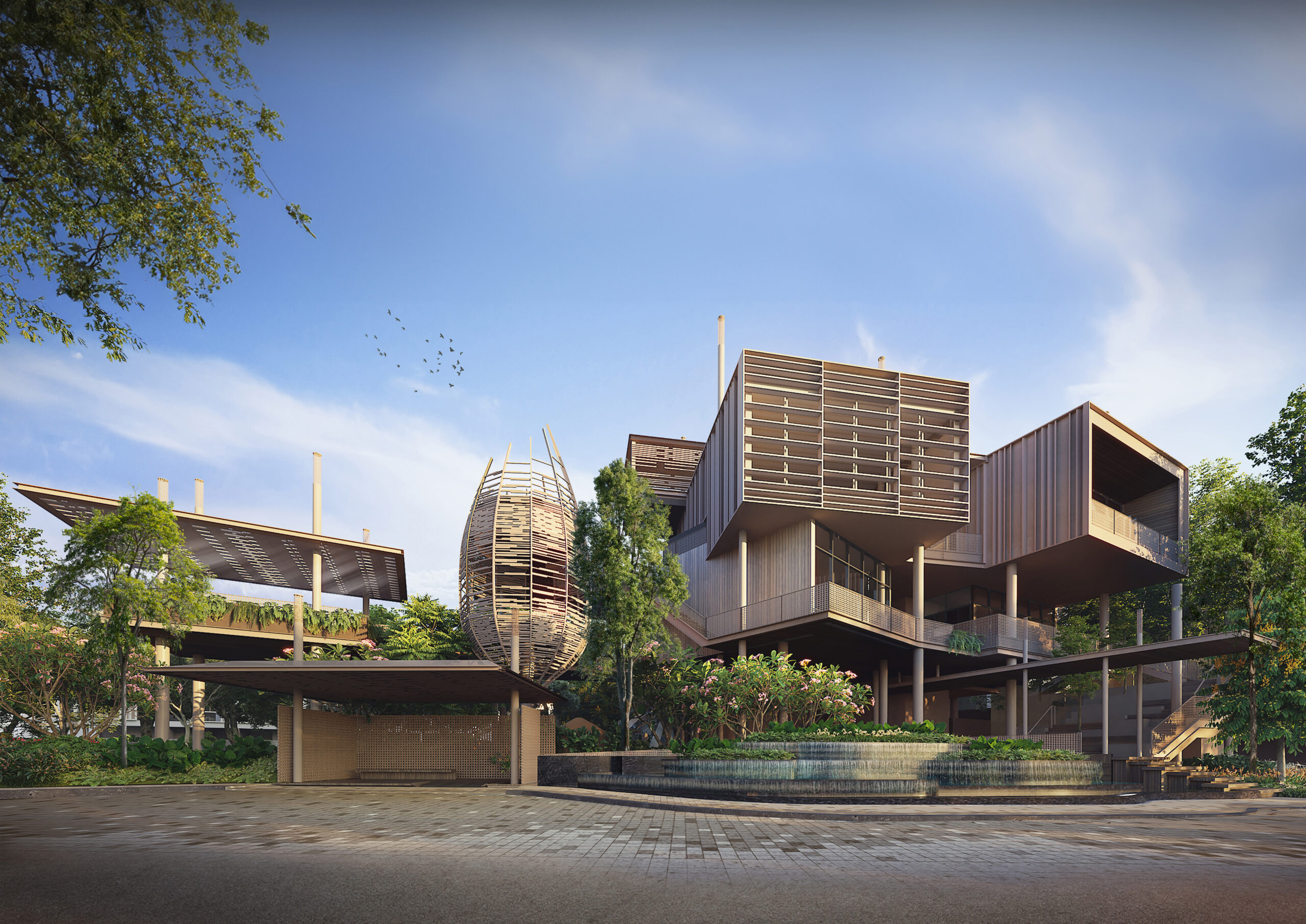 The Orchard Sycamore - Phân khu nhà ở khép kín đẳng cấp đầu tiên tại Bình Dương 5 the canopy club house scaled 1