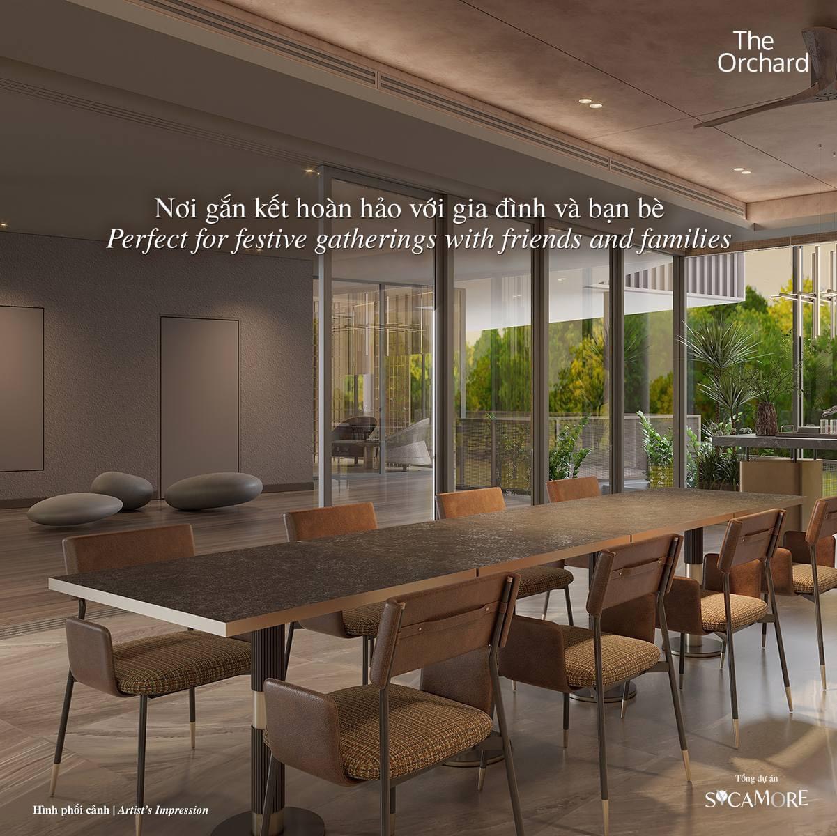 Sycamore CapitaLand- Nghệ thuật giao thoa kiến trúc tinh tế 4 Tổ ấm gắn kết | The Orchard Sycamore