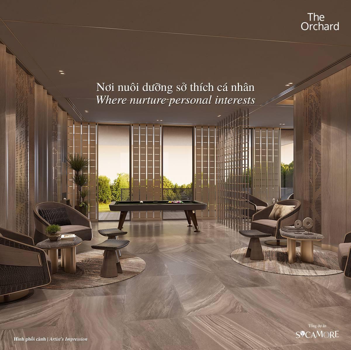 Sycamore CapitaLand- Nghệ thuật giao thoa kiến trúc tinh tế 3 Nuôi dưỡng sở thích cá nhân | The Orchard Sycamore