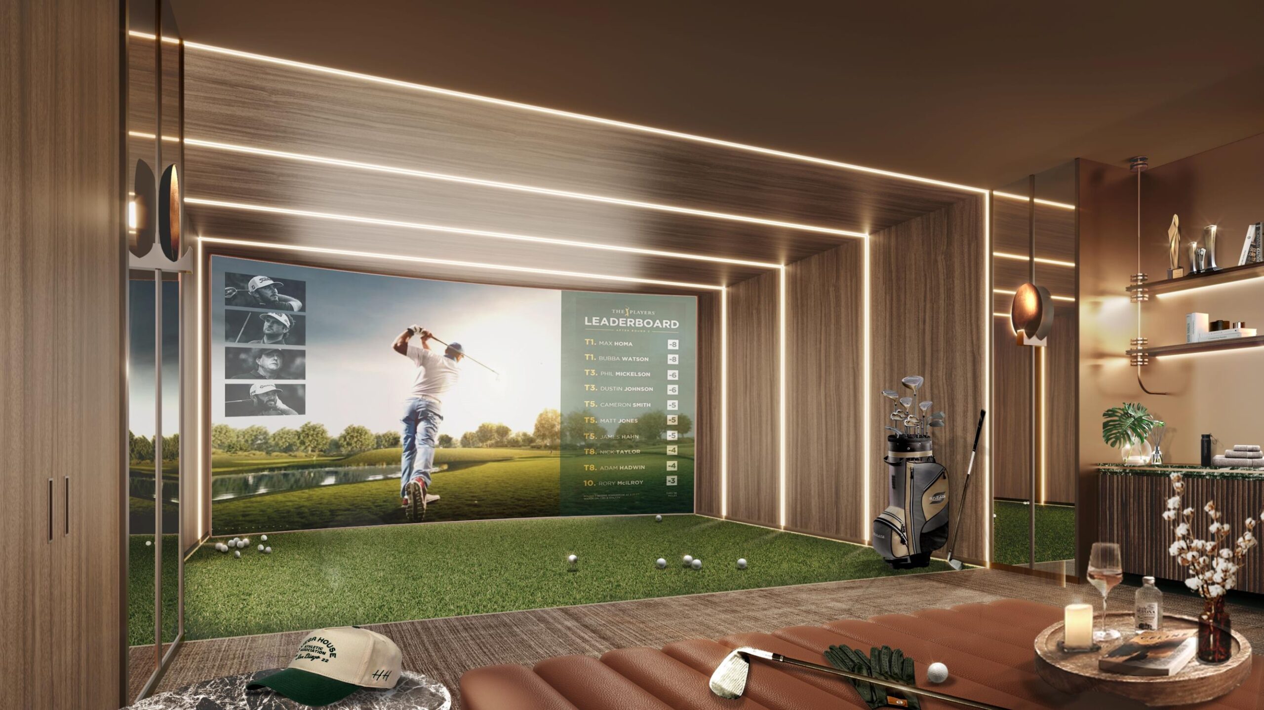 4 phân khu - Kiến tạo chuẩn sống toàn diện tại Orchard Grand Bình Dương 4 Phòng tập Golf mô phỏng Orchard Grand Bình Dương