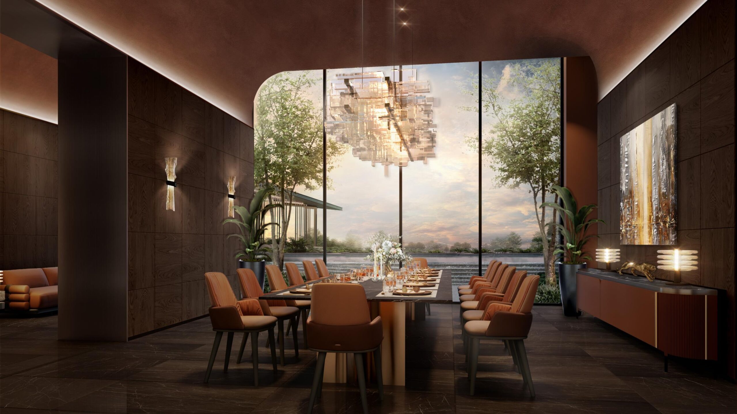 4 phân khu - Kiến tạo chuẩn sống toàn diện tại Orchard Grand Bình Dương 15 Sảnh tiệc Zennith Orchard Grand Bình Dương