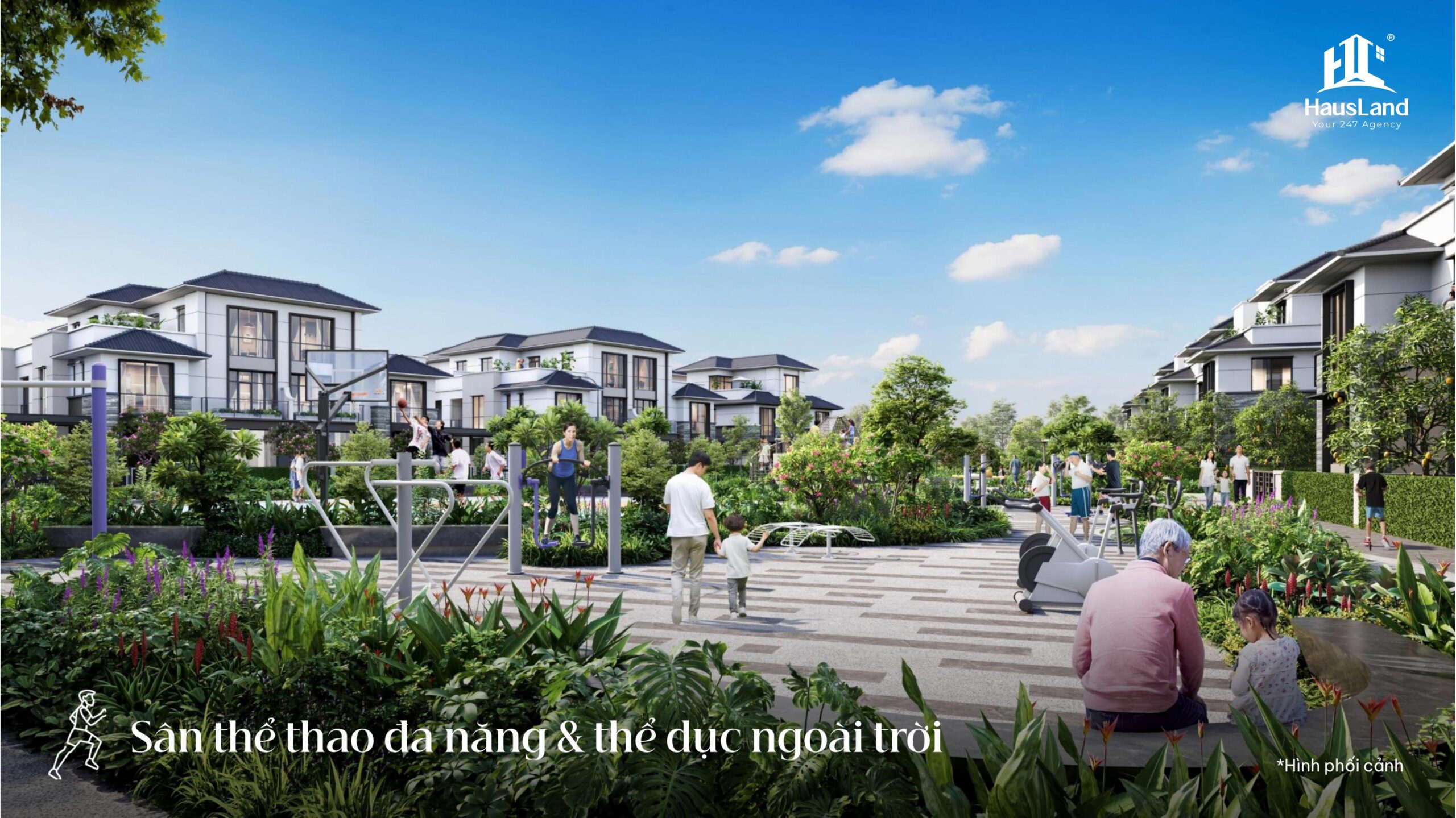 Biệt thự Gladia by the Waters: Chất sống tinh tuyển, đẳng cấp Sài Gòn 5 Sân thể thao đa năng Biệt thự Gladia by the Waters