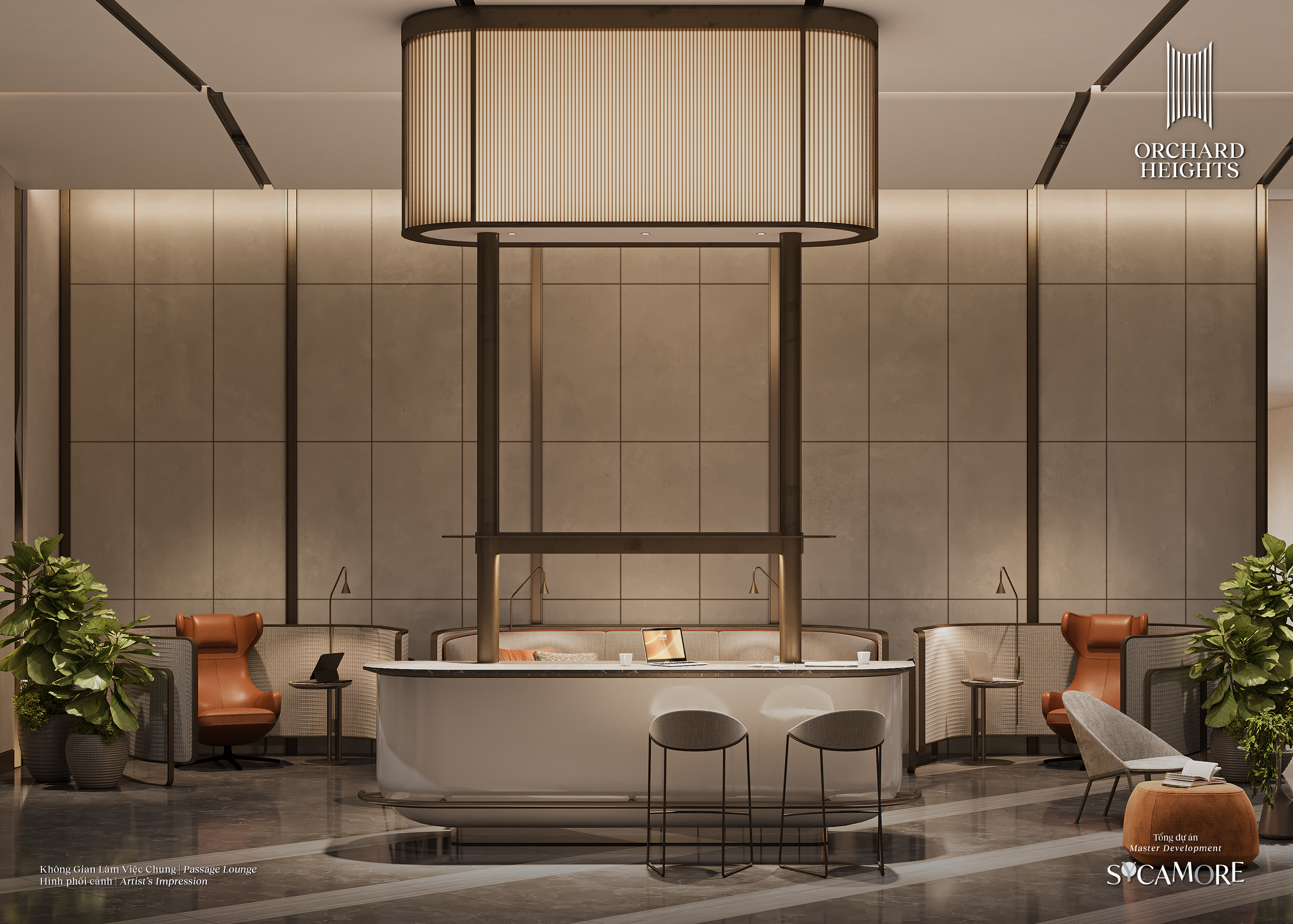 CapitaLand: Ra Mắt 436 Căn Hộ Cao Cấp Orchard Heights, Thành Phố Mới Bình Dương 7 Orchard Heights @ Sycamore Passage Lounge