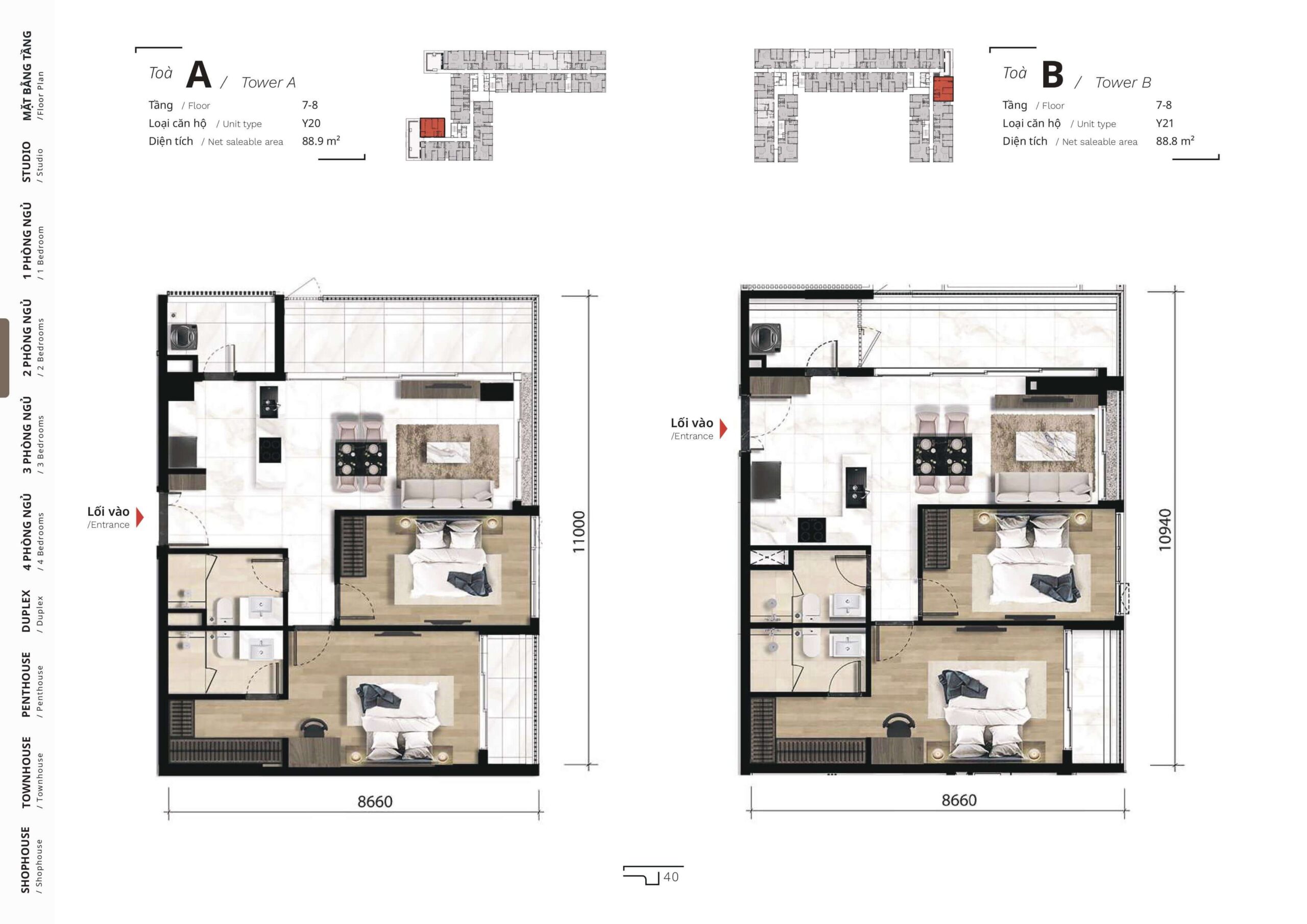 MIDORI PARK The TEN 33 The TEN layout 2 phòng ngủ 16