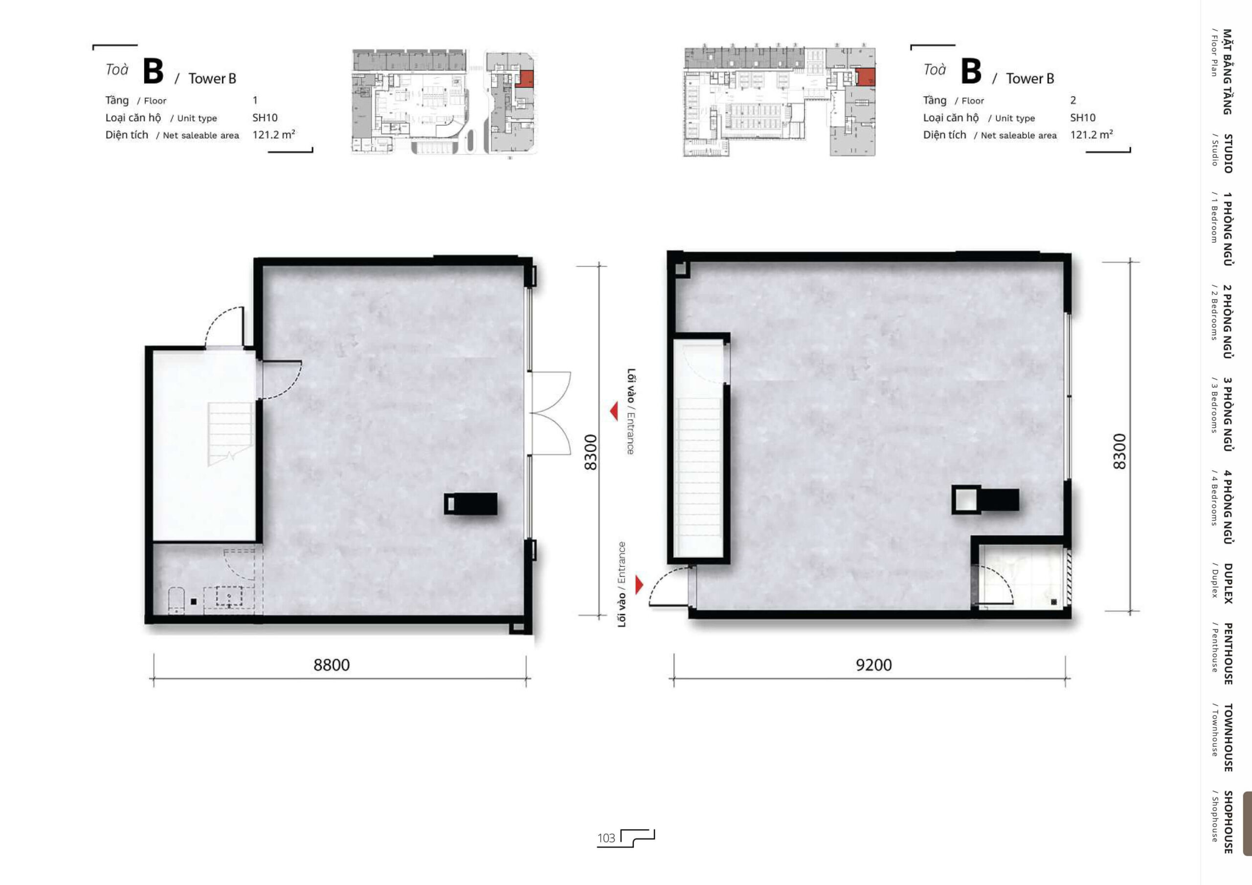 MIDORI PARK The TEN 96 The TEN layout shophouse 10