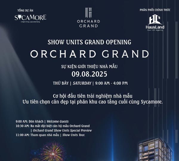 GIỚI THIỆU NHÀ MẪU ORCHARD GRAND 1 orchard grand ra mat nha mau