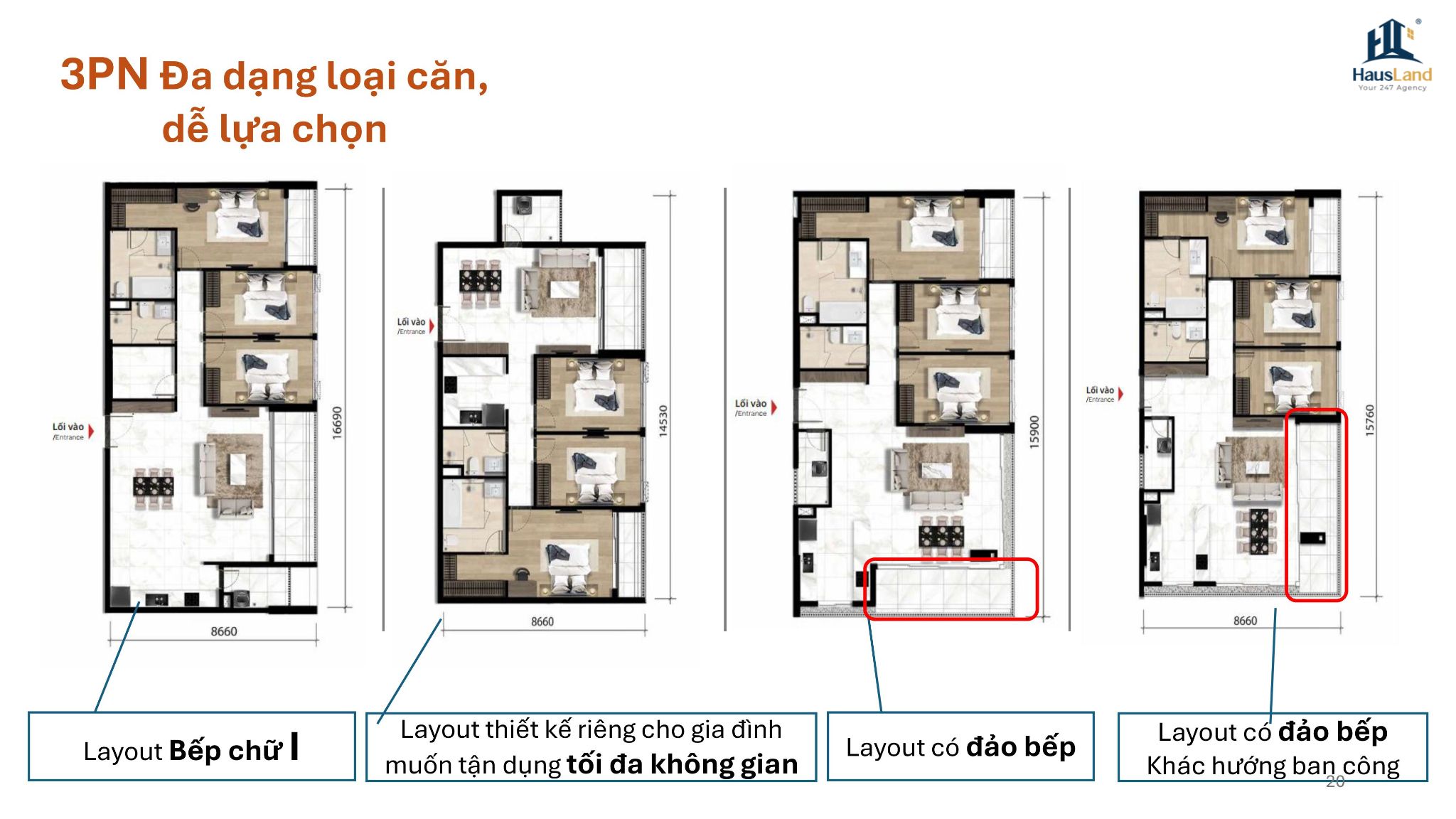 Căn hộ Midori Park The TEN - Chuẩn sống thượng lưu 6 Layout căn hộ 3PN