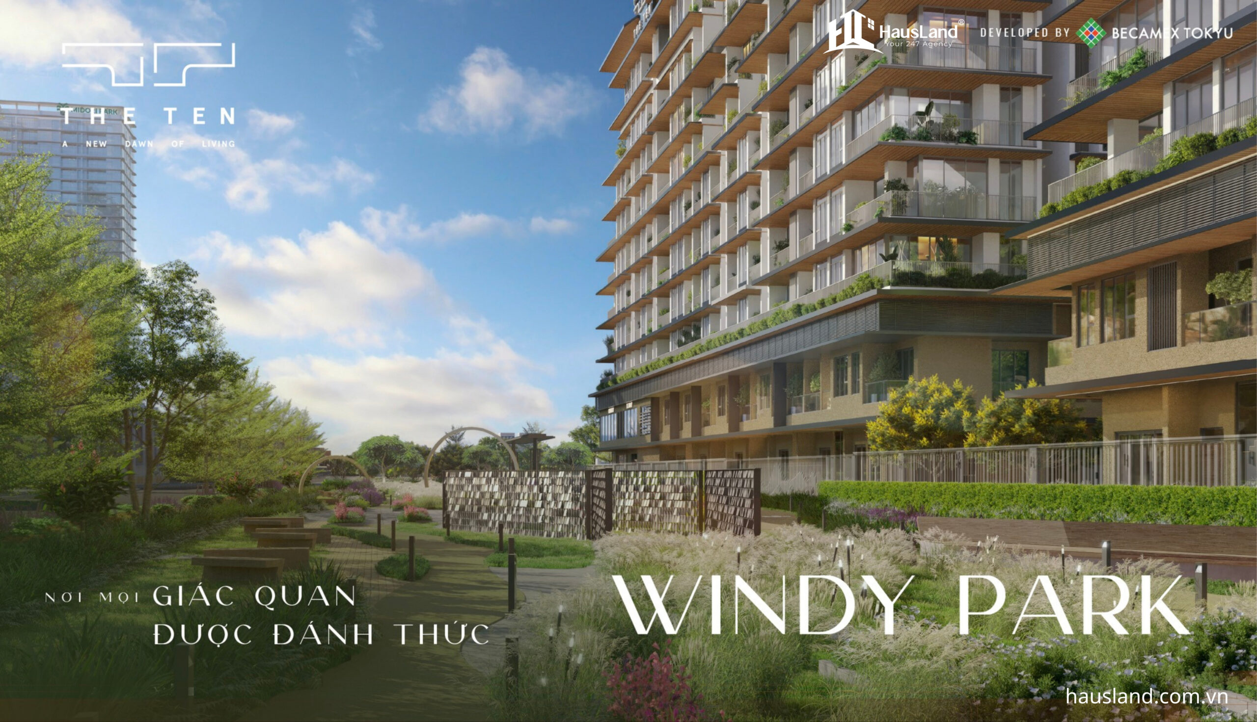 Midori Park The TEN – Dấu ấn mới căn hộ cao cấp Bình Dương 4 40% diện tích Midori Park The TEN được phủ Xanh